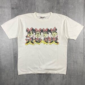 Vintage White Mickey Mouse Tee Shirt
